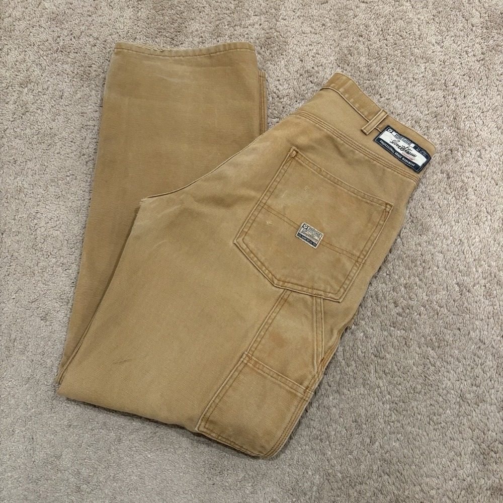 Vintage Y2k Levis Carpenter Pants Mens 34x34 Brown Baggy Workwear